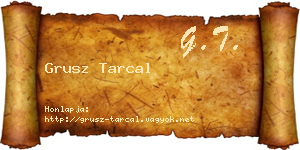 Grusz Tarcal névjegykártya